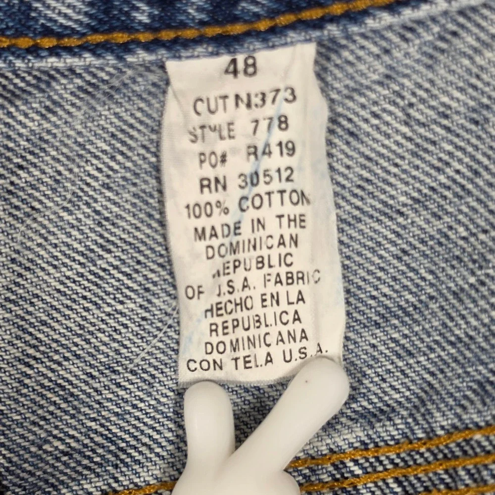 Ben‎ Davis Jeans Mens 48x28 Relaxed Carpenter Workwear Baggy Washed Indigo